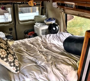 The bed size is between a twin and a full, so I have given up on getting sheets and blankets to fit smoothly. It is surprisingly comfortable.